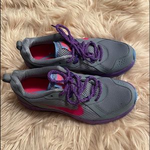 Nike sneakers grey and purple size 9